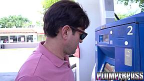 Plump milf megan fucks guy she met at gas station