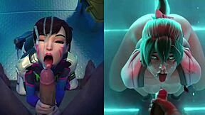 Hentai Compilation 1 Big Asses Blowjob