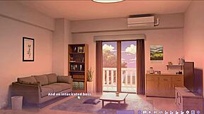 summer clover engages in uncensored hentai game fucking her female boss shizuko in missionary position