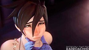 Widow with big boobs gets rough and creamy facial