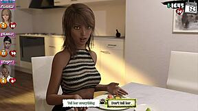 Babysitter 09 Follows New Office Routine In 3d Anime Game