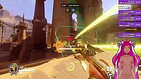 Watch Vtuber Lewdneko PLAY OVERWATCH and GET SPANKED!