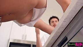 big tit blonde babe luna luxe taunts stepbro with cum talk until he showers her with cum - s33 e5