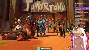 Watch Vtuber Lewdneko PLAY OVERWATCH and GET SPANKED!