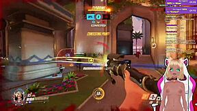 Watch Vtuber Lewdneko PLAY OVERWATCH and GET SPANKED!