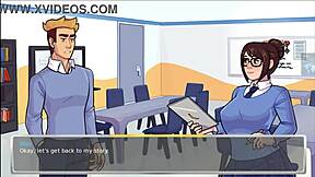 3D animated Mercy gets an anal exam from her doctor