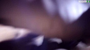 Thief encounters pregnant ebony landlady during burglary