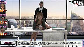 Babysitter 09 følger ny kontor rutine i 3D anime spil