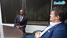 Hot Busty Wife Screws BBC Employee While Husband Watches