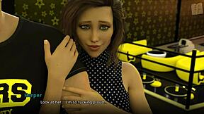 Watching a cheer routine with erotic ass in 3D anime