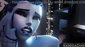 Widow Babymaker RadroachHD Rides Monster Cock in Wet Cowgirl Action