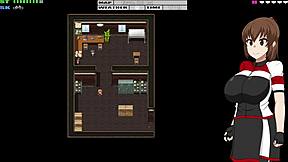 Holka zvedá tričko při sledování lekce - flash cycling ride 2 - část 3