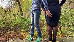 Curvy Mother-in-Law, did you put on stockings just for me to see?