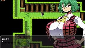 Yuka’s solo play with a huge cock and supernatural powers