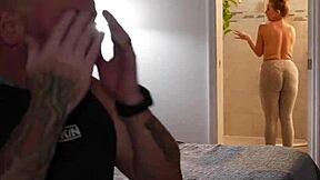 stepdaughter misty meaner sneaks into step-parents room for phone