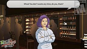 twink student flirts with muscular teacher in anime cartoon