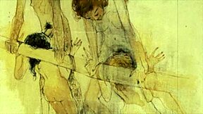 Vintage Erotic Illustration Showcases Retro Cartoon Style in Detail