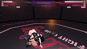 Kinky Fight Club Featuring T1r30 Gawthicc Versus Julia in Night Club Anime Hentai