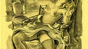 Hey, check out this vintage erotic illustration style