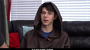 Little Stepbrother Learns Gay Sex Desperately!