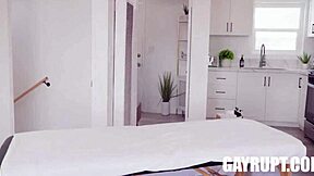 Gay Massage Turns Steamy with Jayden Marcos and Joseph Hart's Big Cock Action