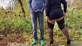 Curvy Mother-in-Law, did you put on stockings just for me to see?