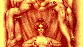 Hey, check out this vintage erotic illustration style