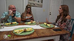 stepdaughter misty meaner sneaks into step-parents room for phone