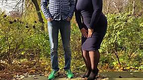 Curvy Mother-in-Law, did you put on stockings just for me to see?