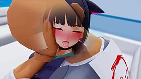 matatabi and cat in hentai cartoon adventure