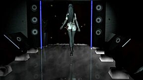 3d cute asian slut in lingerie cheats with a massive cock. her mature outfit barely holds on.