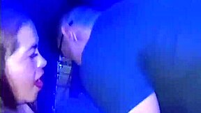 Horny Brunette Feels Thrilled As Hunk Fucks Her In Men's Bathroom At Party