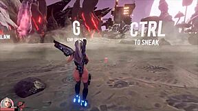 Aria Genesis in Hentai Game Cuckolding Her Friend