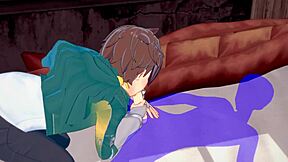 konosuba yaoi - kazuma blowjob with cum in mouth japanese asian manga anime game porn gay