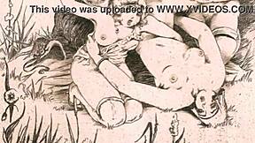 Vintage erotic art captures timeless sensual charm