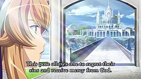 Queens Blade Rebellion OVA 02 in 1080p shows wild nun action in anime