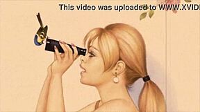 Vintage erotic drawings with a sensual twist