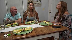 Stepdaughter gets disciplined and more in her step-parents room
