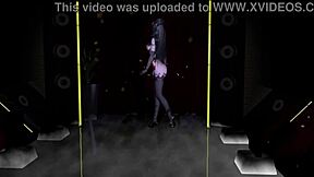 3d cute asian slut in lingerie cheats with a massive cock. her mature outfit barely holds on.