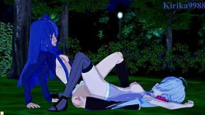 Passionate Lesbian Play For Chris Yukine And Friends