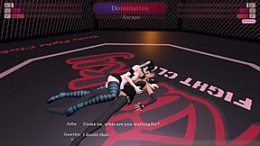 Kinky Fight Club Featuring T1r30 Gawthicc Versus Julia in Night Club Anime Hentai