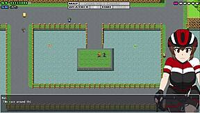 Holka zvedá tričko při sledování lekce - flash cycling ride 2 - část 3