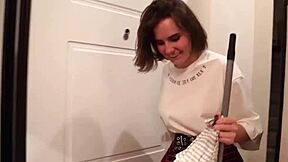 Cute Teen Cleans House for Cash, Gets Fucked Hard in Part 2!