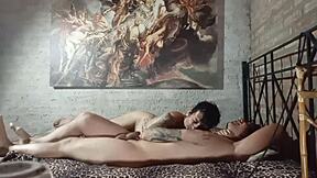 Tattooed neighbor sucks cock before hard fucking