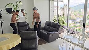 mis hermanastros got hot helping me move, so i let ‘em taste my pink coño - molly smith