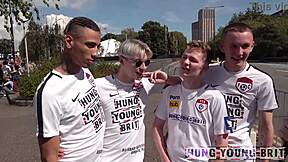 We Met a Scally Guy for Wild Bareback Gangbang. Can He Teach Us Welsh?