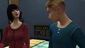 Japanese Stepmom Catches Stepson Masturbating Then Fucks Him Horny