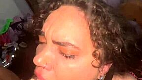 Naudi Nala Performs Throat Magic with Monster Cock