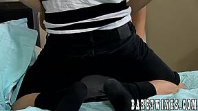 Skinny Twink Rides Monster Cock Bareback And Awaits Facial