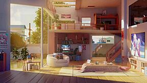 Exciting gamer girls Megan in a dating adventure!